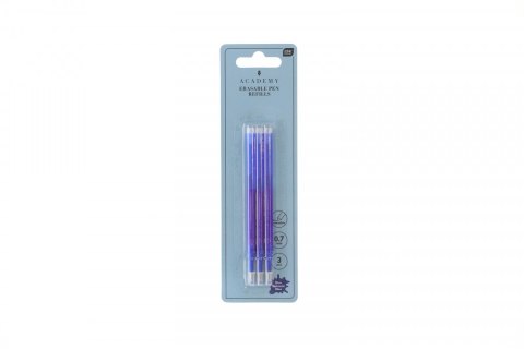 Wkład do długopisu wymazywalny 3 szt wkład niebieski Interdruk (BBK , BBF. ACADEMY)