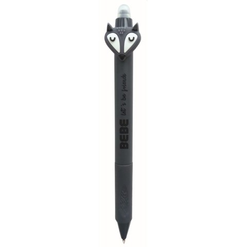 Długopis wymazywalny BEBE FRIENDS ze zwierzakiem wkład niebieski 0,5mm Interdruk (ścieralny)