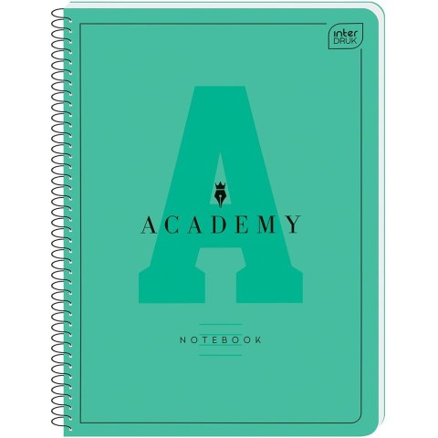 Kołozeszyt (kołonotatnik) Academy Hybrid A5+ 80k. 90g linia Interdruk