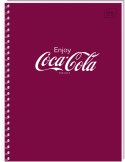 Kołozeszyt (kołonotatnik) COCA COLA SOFT TOUCH A6 80k. 70g krata Interdruk