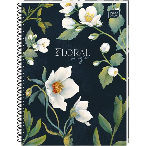 Kołozeszyt (kołonotatnik) Hybrid Fiori A6 80k. 70g krata Interdruk