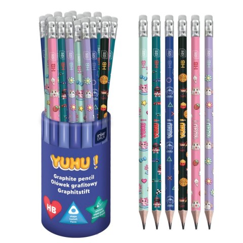 Ołówek YUHU HB Interdruk (z białą gumką)