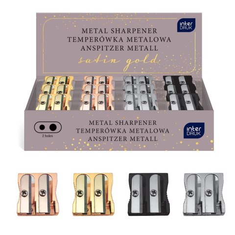 Temperówka Satin Gold podwójna mix metal Interdruk