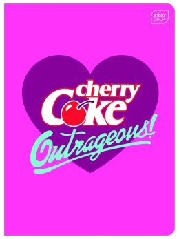 Zeszyt COCA COLA MAT+UV A5 32k. 70g krata Interdruk