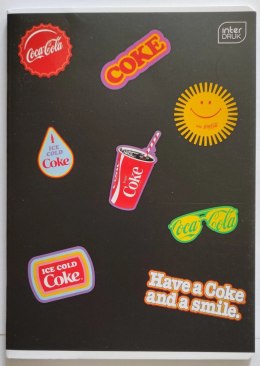 Zeszyt COCA COLA MAT+UV A5 32k. 70g trzy linie Interdruk
