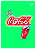 Zeszyt COCA COLA MAT+UV A5 32k. 70g trzy linie Interdruk