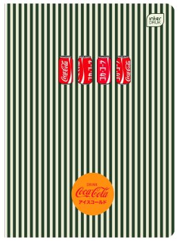 Zeszyt SOFT TOUCH COCA COLA A5 80k. 70g krata Interdruk