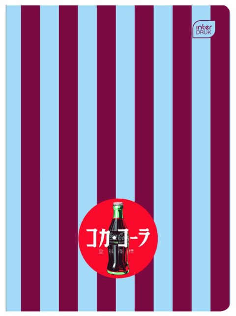 Zeszyt SOFT TOUCH COCA COLA A5 80k. 70g krata Interdruk