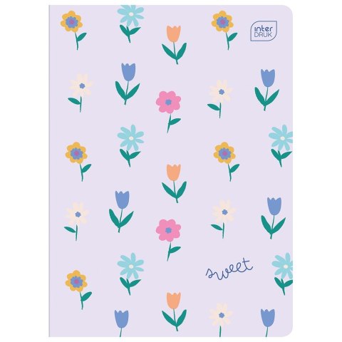 Zeszyt SWEET A5 32k. 70g linia kolor Interdruk