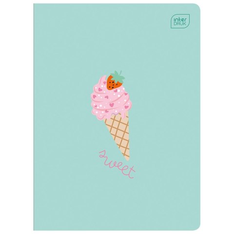 Zeszyt SWEET A5 32k. 70g linia kolor Interdruk