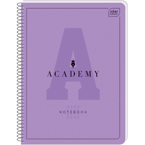 Kołozeszyt (kołonotatnik) ACADEMY Hybry A4+ 80k. 90g krata Interdruk