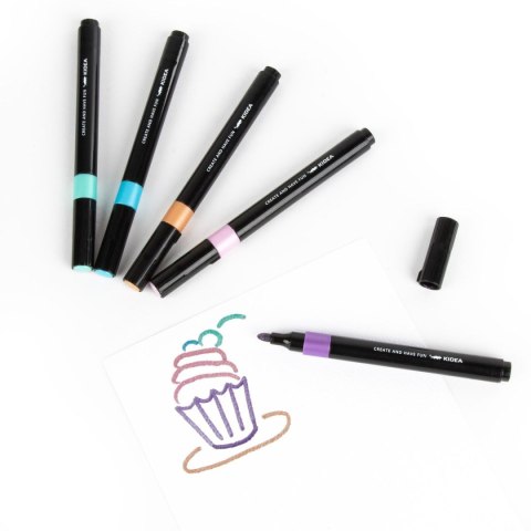 Marker permanentny wkład mix okrągła końcówka Kidea (MMA5KA)