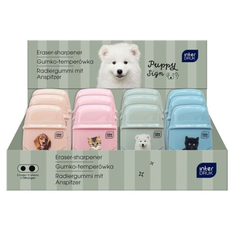 Temperówka PUPPY SIGN podwójna mix Interdruk