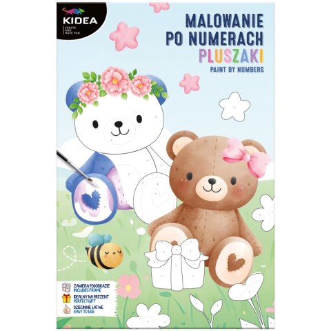 Zestaw kreatywny dla dzieci malowanie po numerach Kidea (OMNMIKA)