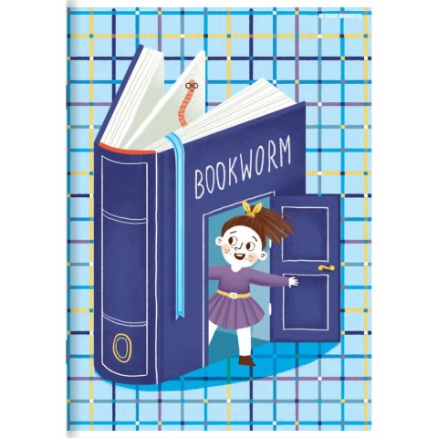 Zeszyt BOOKWORM/RETRO A5 16k. 70g kratka Top 2000 (400169369)