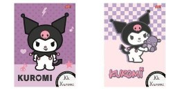 Zeszyt A4 Kuromi do nauki pisania 32k. 70g podwójna linia kolor Unipap