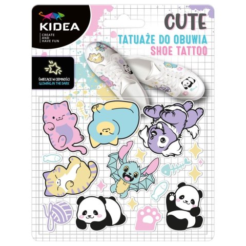 Tatuaż CUTE TATUAŻE DO OBUWIA ŚWIECĄCE W CIEMNOŚCI Kidea (TZOCKA)