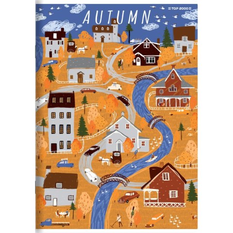 Zeszyt megamix A5 32k. 70g podwójna linia kolor Top 2000 (400168881)