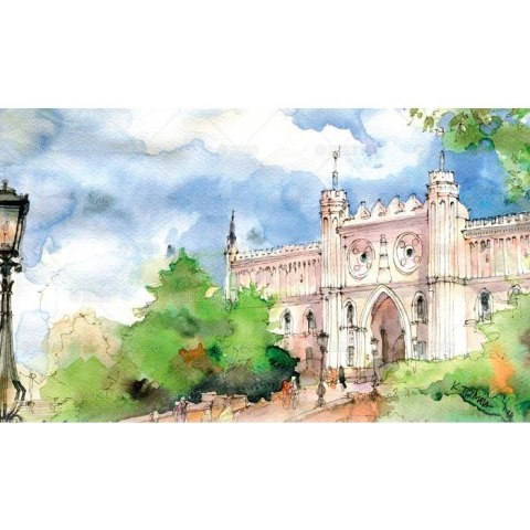 Kalendarz ścienny Akwarele Z Polski notatnikowy 110mm x 470mm Lucrum (WN04)