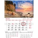 Kalendarz ścienny JEDNODZIELNY 2025 PLAŻA A4 Lucrum (KJ02)