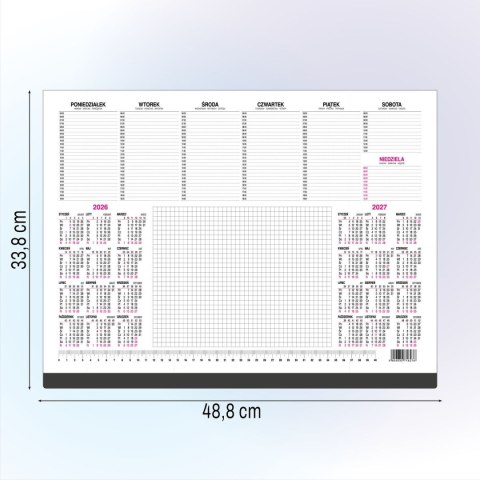 Kalendarz biurkowy MAŁY 488mm x 338mm Press