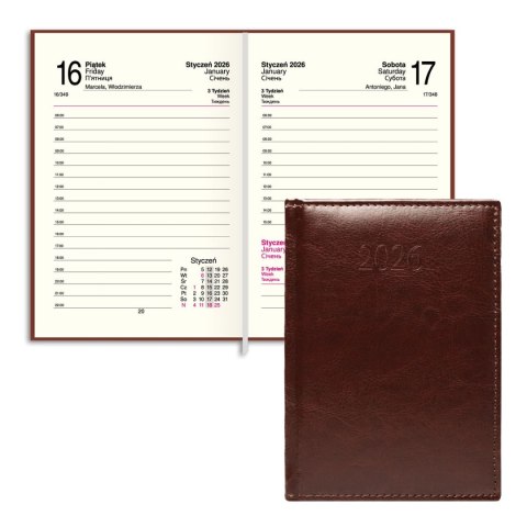 Kalendarz książkowy (terminarz) FIGARO A6 Press (DZIENNY)