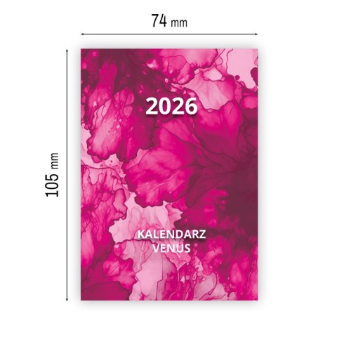 Kalendarz książkowy (terminarz) VENUS A7 Press