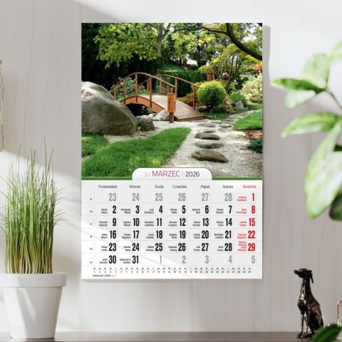 Kalendarz ścienny A4 OGRODY A4 Press (5904830713411)
