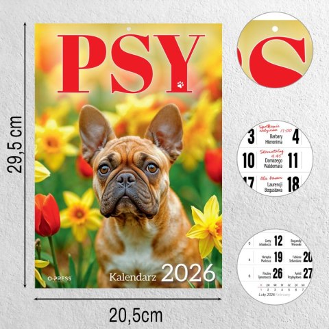 Kalendarz ścienny A4 PSY A4 Press (5904830713374)