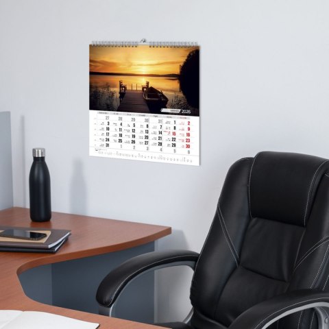 Kalendarz ścienny BARWY NATURY 33x33 330mm x 330mm Press