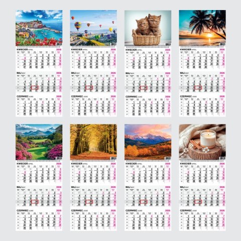 Kalendarz ścienny KAWA 310mm x 790mm Press