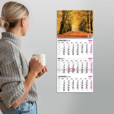 Kalendarz ścienny LAS A4 Press