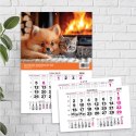 Kalendarz ścienny na lodówkę z magnesem 137mm x 210mm Press (MILUSIŃSCY)