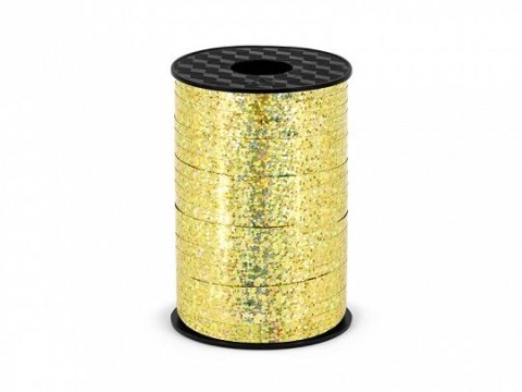 Wstążka złoty 5x225 [mm x m] złota Partydeco (PRH5-019)