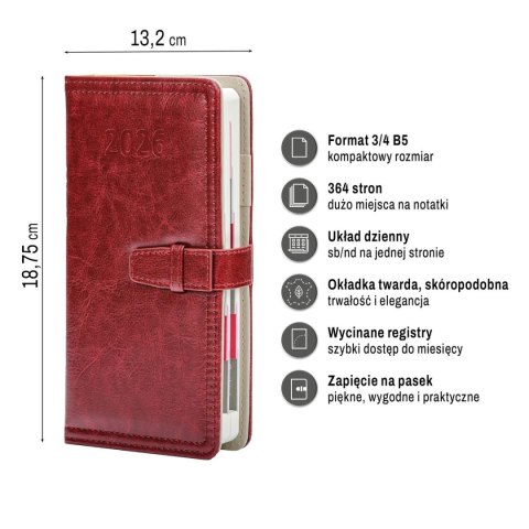 Organizer ORGANIZER 3/4 B5 (mix) Press (dzienny)