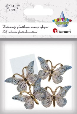 Dekoracja Craft-Fun Series Motyle plastikowe samoprzylepne Titanum (2324012-2)