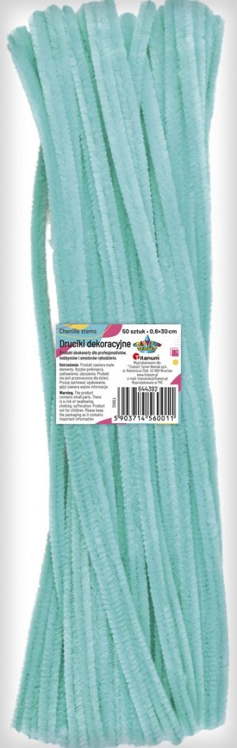 Drucik Craft-Fun Series kreatywny kolor: turkusowy jasny 300mm 50 szt Titanum (T3802)