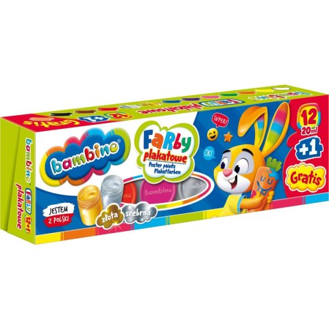 Farby plakatowe Polly pocket kolor: mix 20ml 12 kolor. St.Majewski