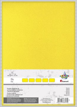 Filc Craft-Fun Series A4 kolor: cytrynowy 10 ark. Titanum (089)