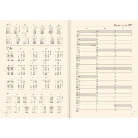 Kalendarz książkowy (terminarz) Vivella terminarz B5 172mm x 240mm Lucrum (51T-D)