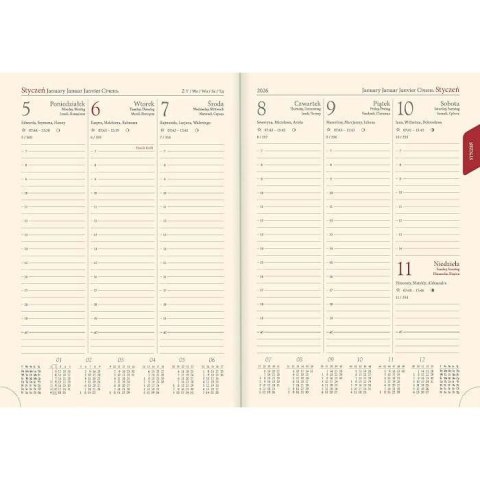 Kalendarz książkowy (terminarz) Vivella terminarz B5 Lucrum (51T-V)