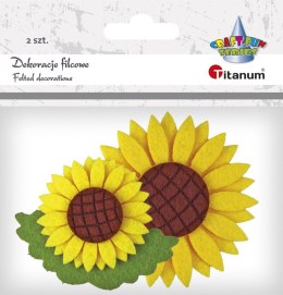 Ozdoba filcowa Craft-Fun Series słoneczniki Titanum (WFB-007)