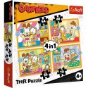 Puzzle Garfield 4w1 4w1 el. Trefl (34673)