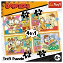Puzzle Garfield 4w1 4w1 el. Trefl (34673)