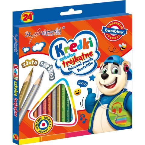 Kredki ołówkowe 24 kol. St.Majewski