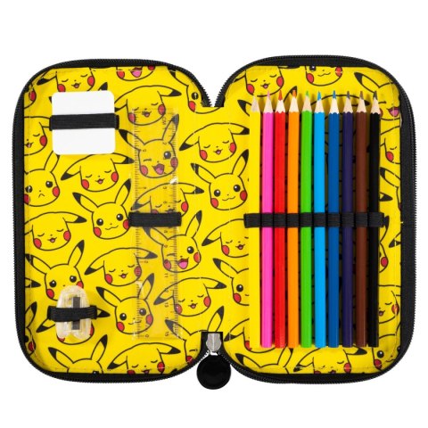 Piórnik POKEMON PODWÓJNY St.Majewski (z wyposażnieniem)