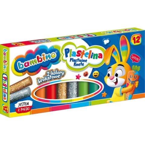Plastelina 12 kol. BAMBINO mix St.Majewski