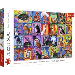 Puzzle Koci alfabet 500 el. Trefl (37527)