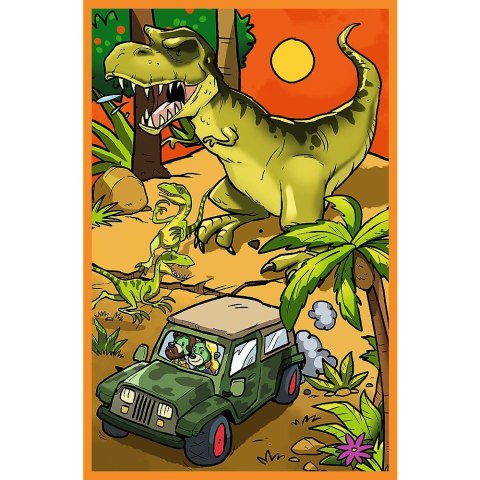 Puzzle Trefliki w świecie dinozaurów 3x80 el. Trefl (34888)