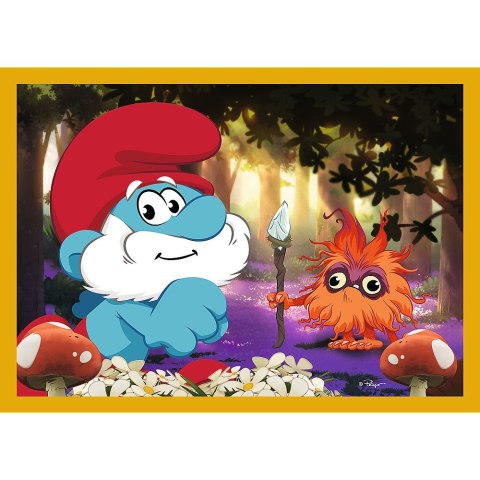 Puzzle Życie w Wiosce Smerfów 4w1 el. Trefl (34664)